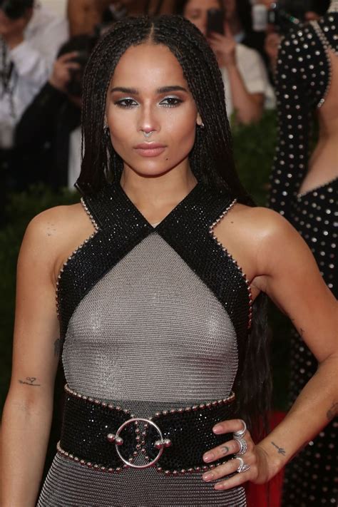 zoe kravitz at the gala.